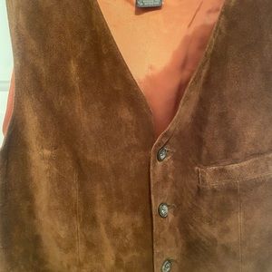 Banana Republic Vintage Mens Suede Vest (M)